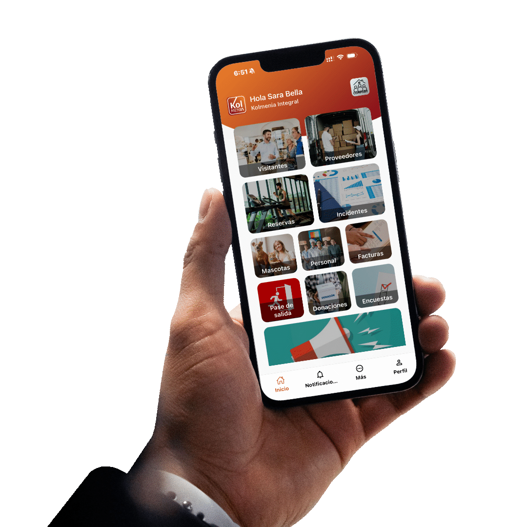 Kolmenia app. La app premiun para administración inmobiliaria.